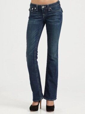 True Religion Dark Wash Becky Bootcut Jeans Size 25
